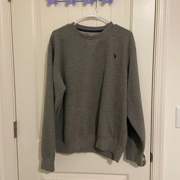 US Polo Assn men’s fleece lined crewneck — large - Picture 1 of 6
